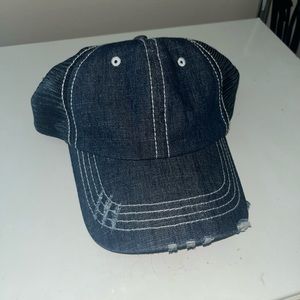 Vintage Navy Jean Hat